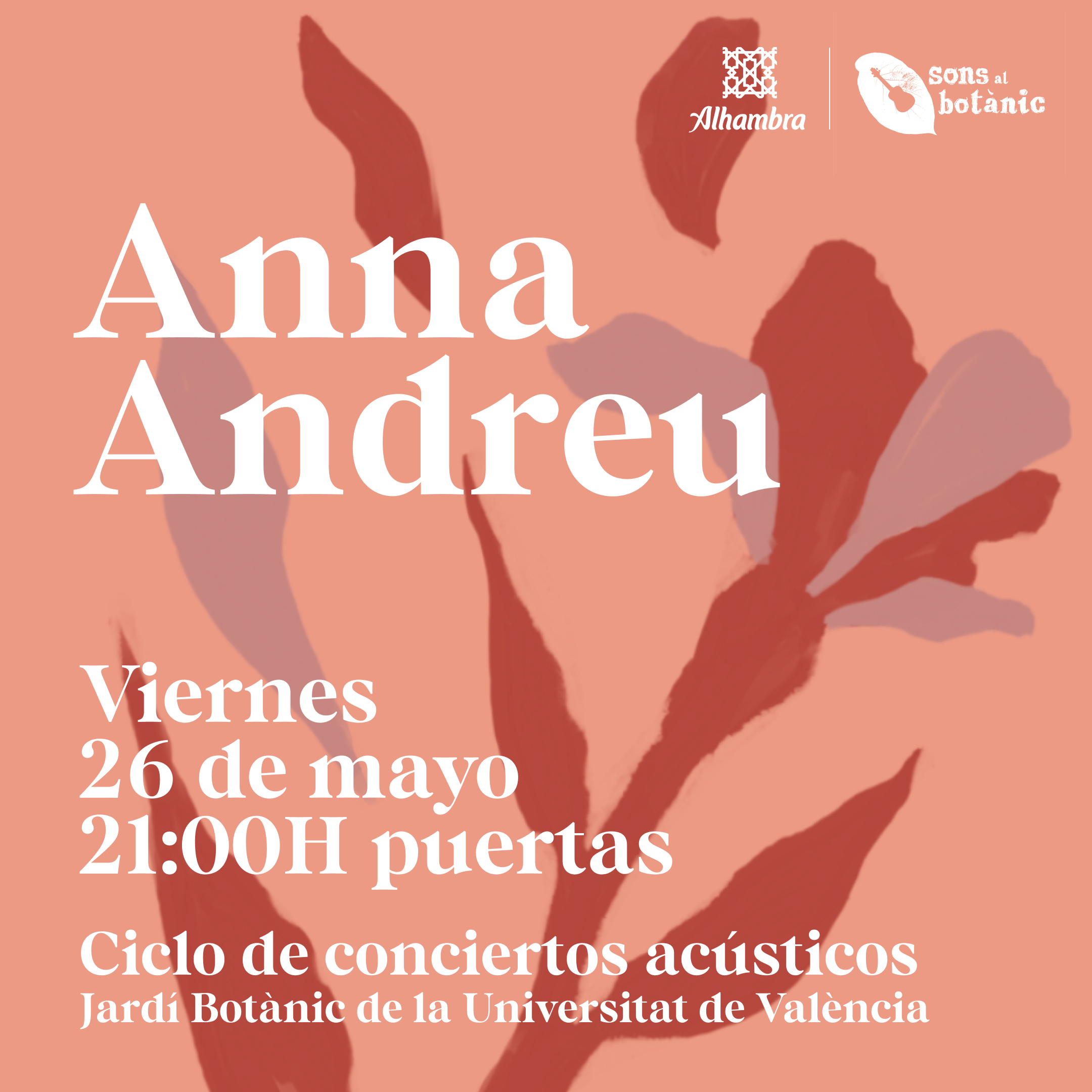 Fotografía promocional de Anna Andreu en Sons al Botànic
