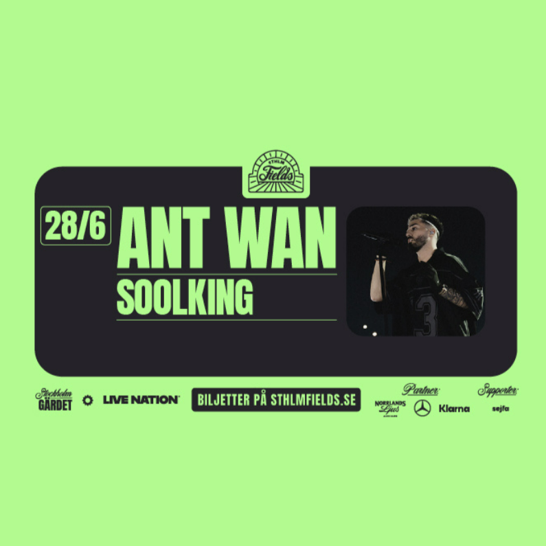Promotional photograph of Concierto de Soolking + Ant Wan en Estocolmo.