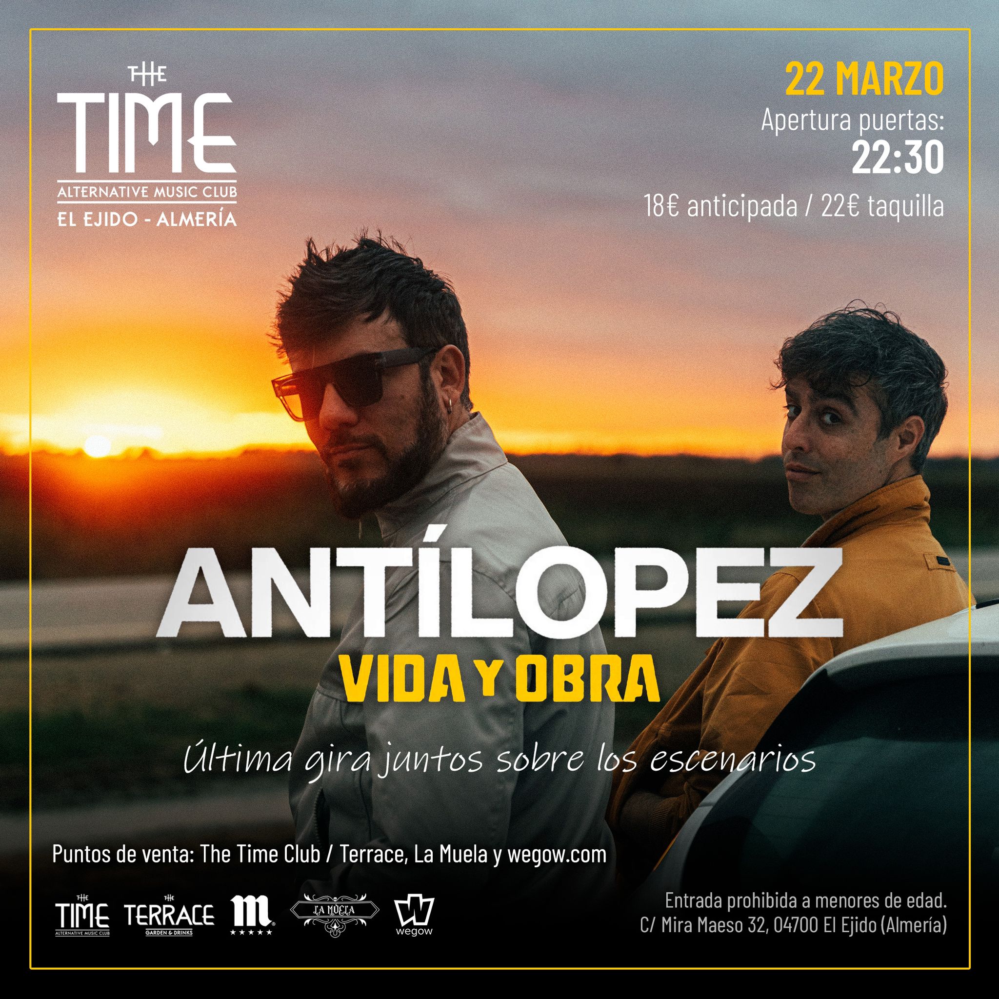 Fotografía promocional de ANTILOPEZ EN THE TIME CLUB