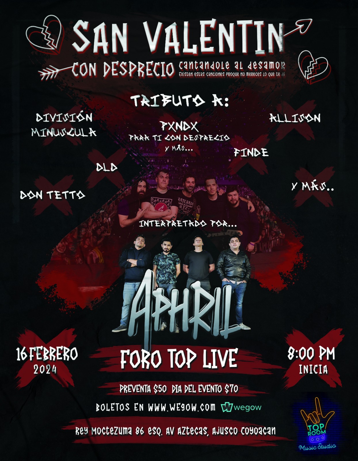 Fotografia promocional de APHRIL SAN VALENTIN CON DESPRECIO.