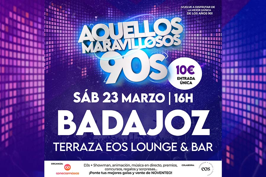 Fotografía promocional de Aquellos Maravillosos 90s en Badajoz
