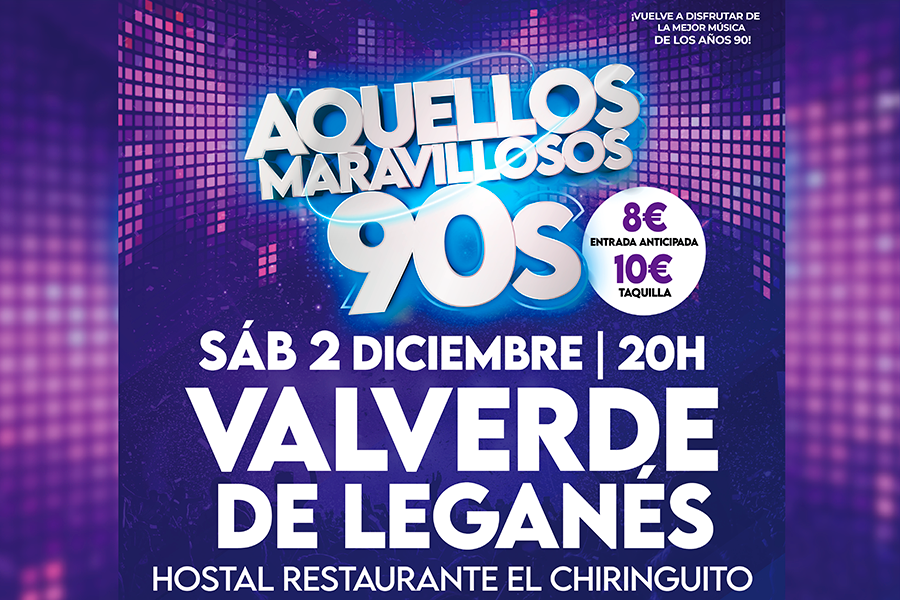 Fotografía promocional de 'Aquellos Maravillosos 90s' en Valverde de Leganés