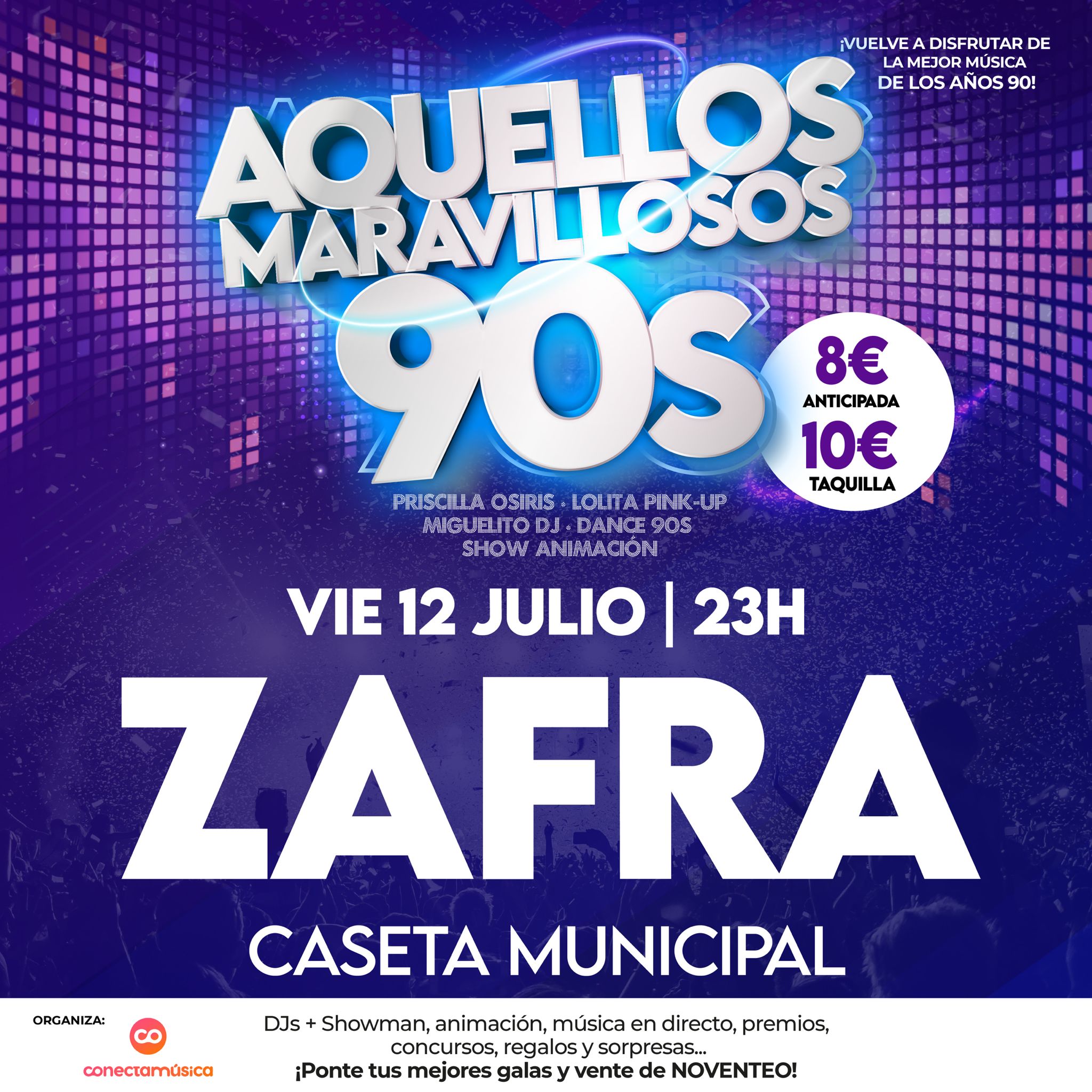 Fotografía promocional de Aquellos Maravillosos 90s en Zafra