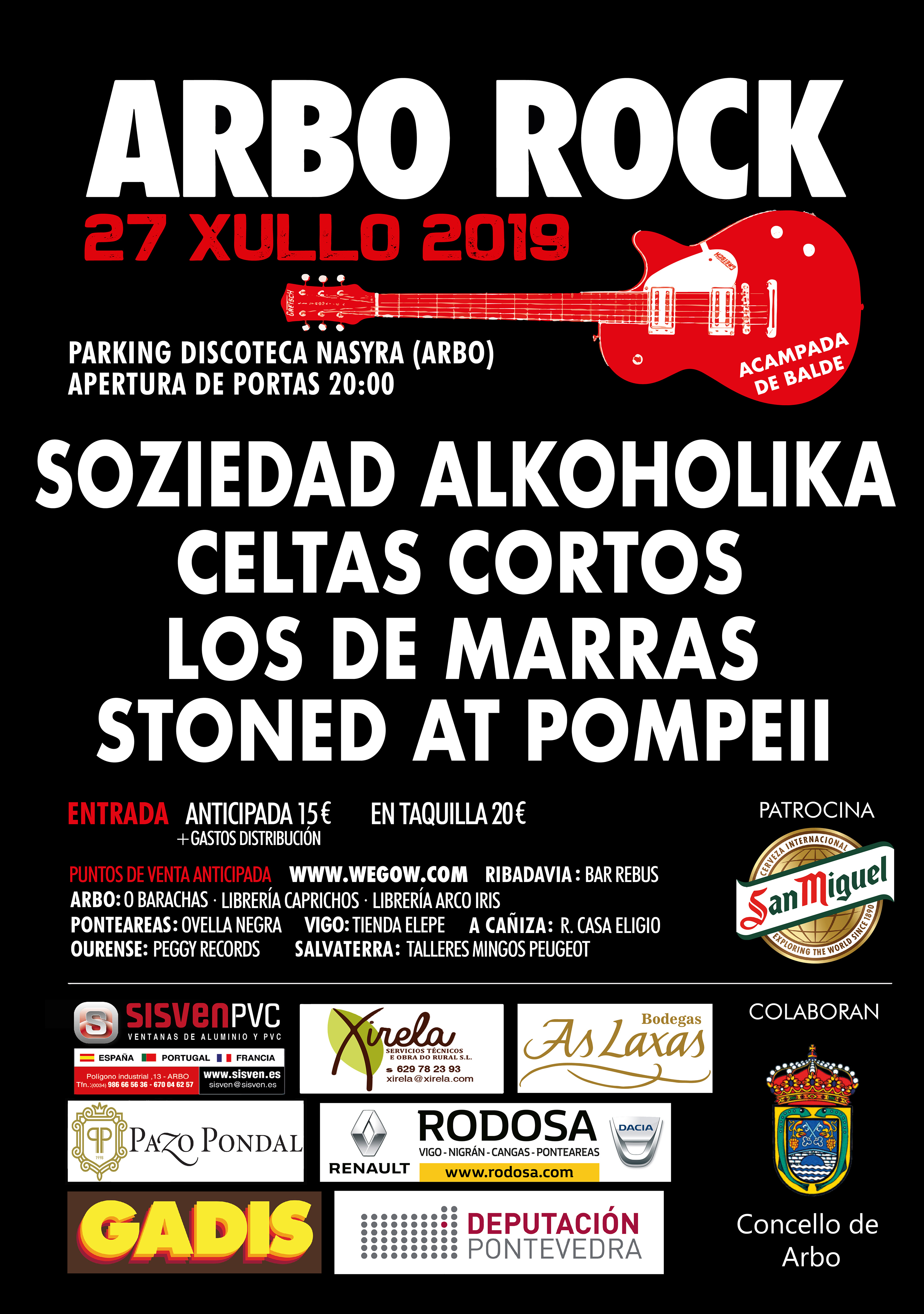 Fotografía promocional de Arbo Rock 2019