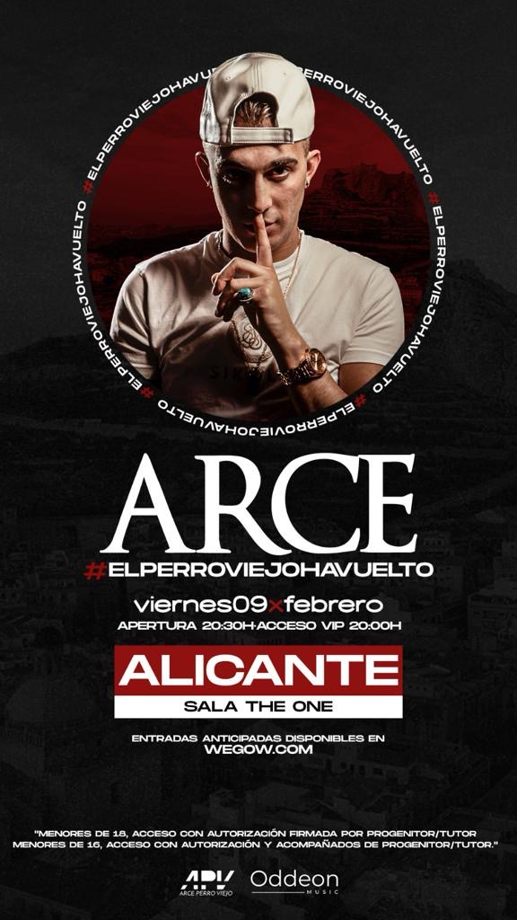 Fotografía promocional de Arce en Alicante - Sala The One