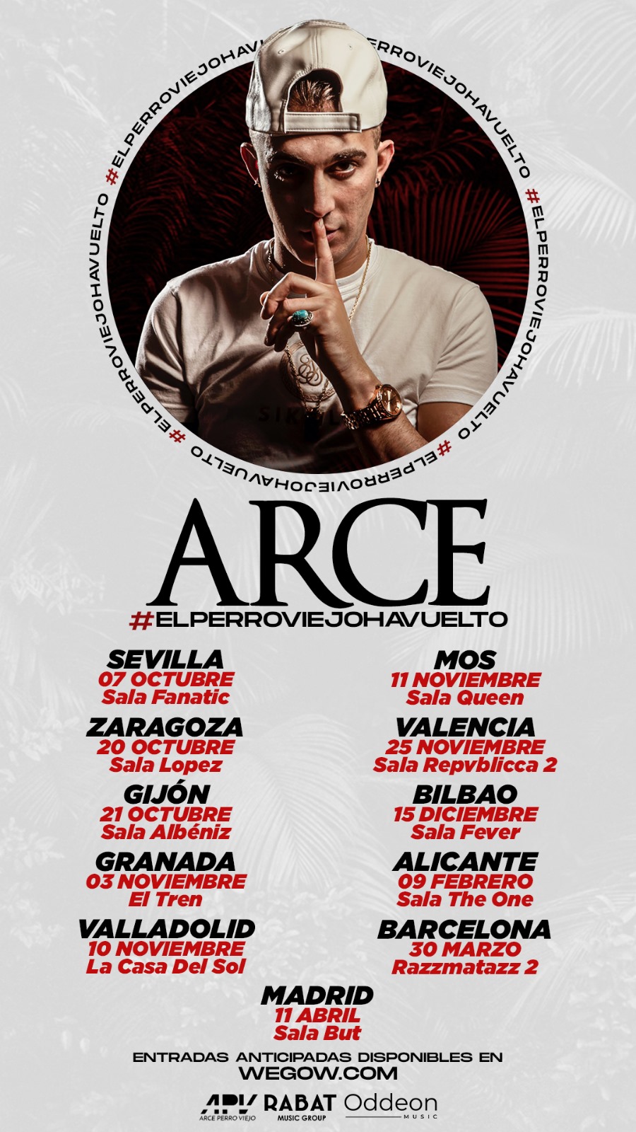 Fotografía promocional de Arce en Mos - Sala Queen