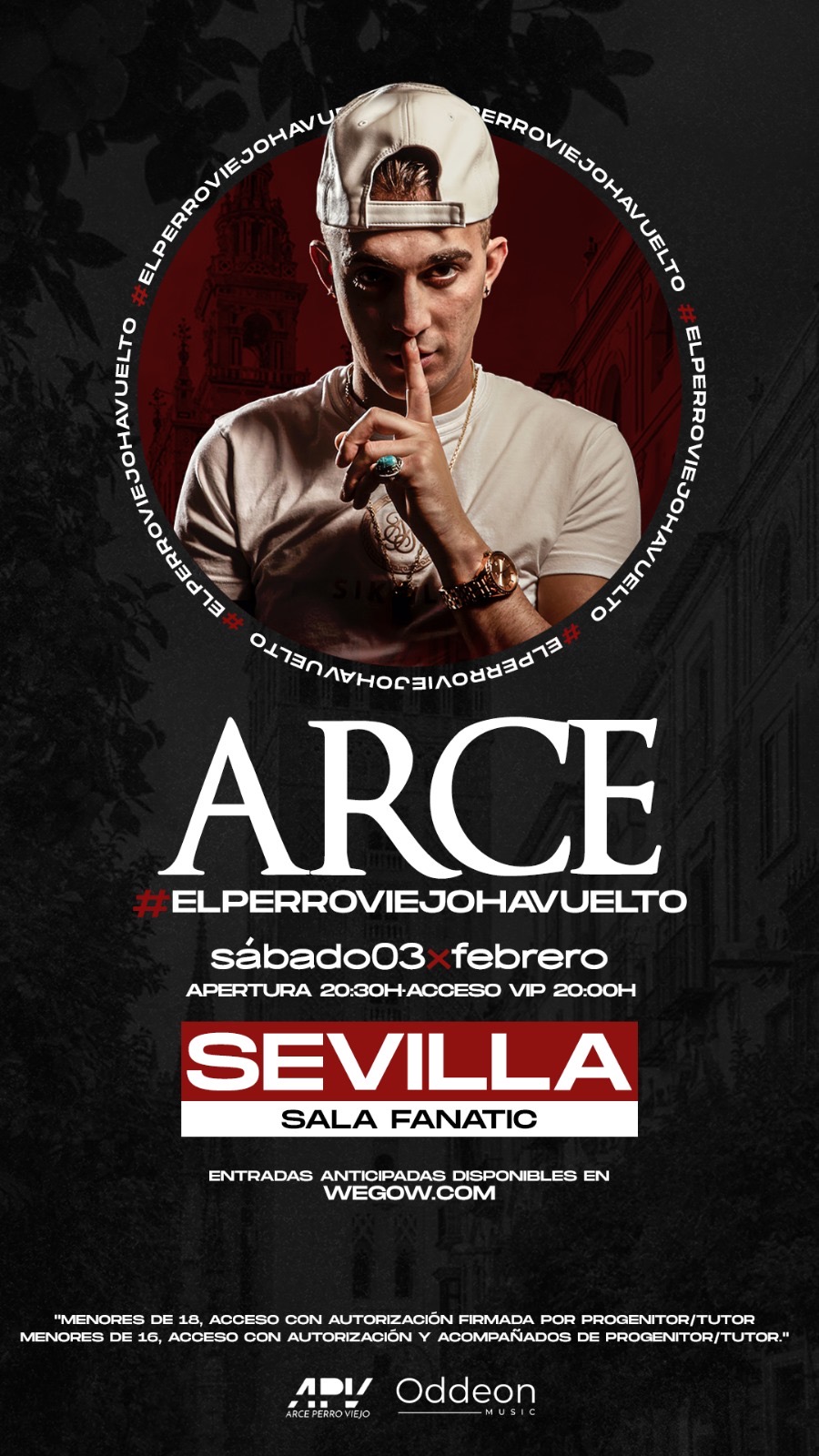 Fotografía promocional de Arce en Sevilla - Sala Fanatic