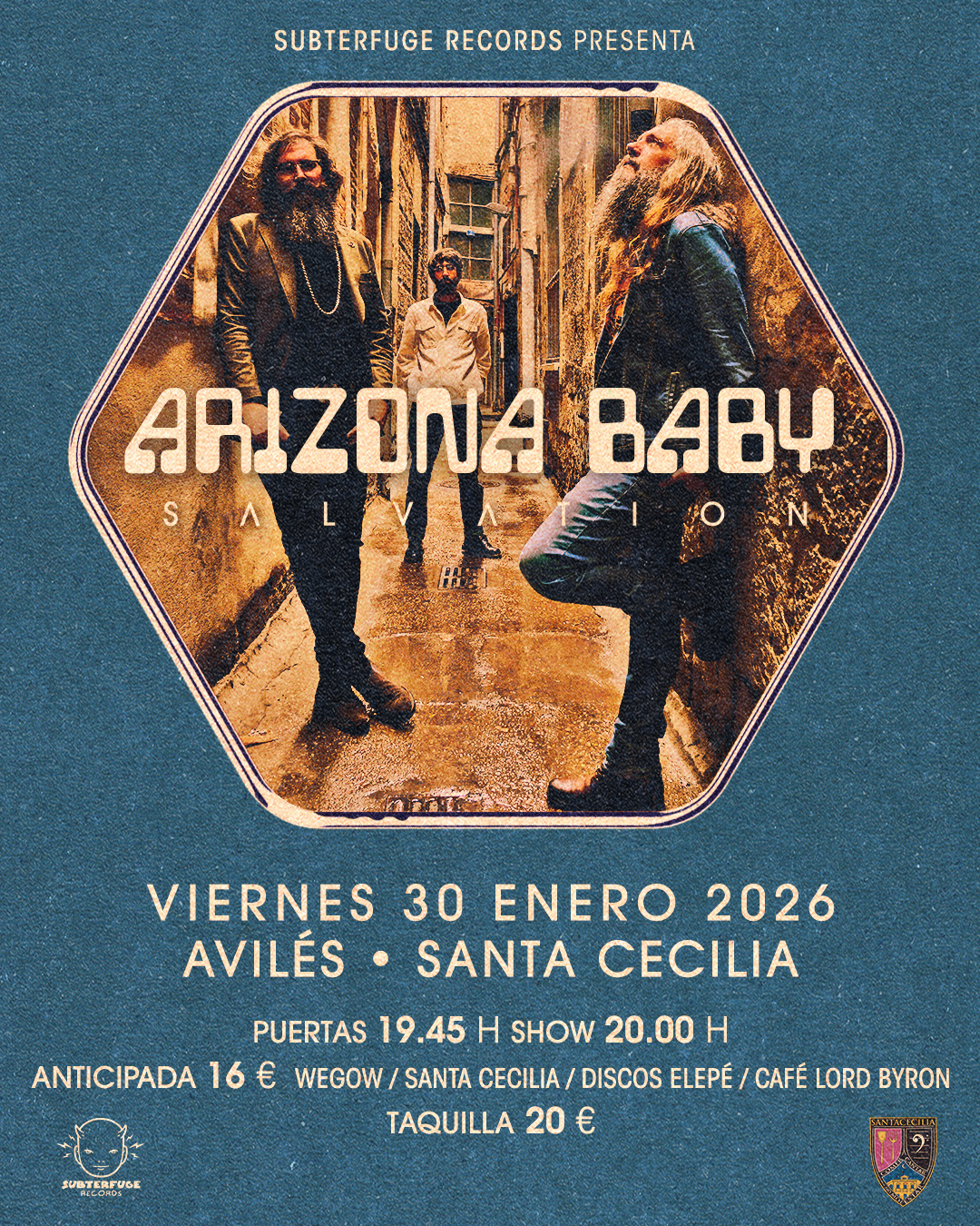 Fotografía promocional de ARIZONA BABY EN AVILÉS (Santa Cecilia)