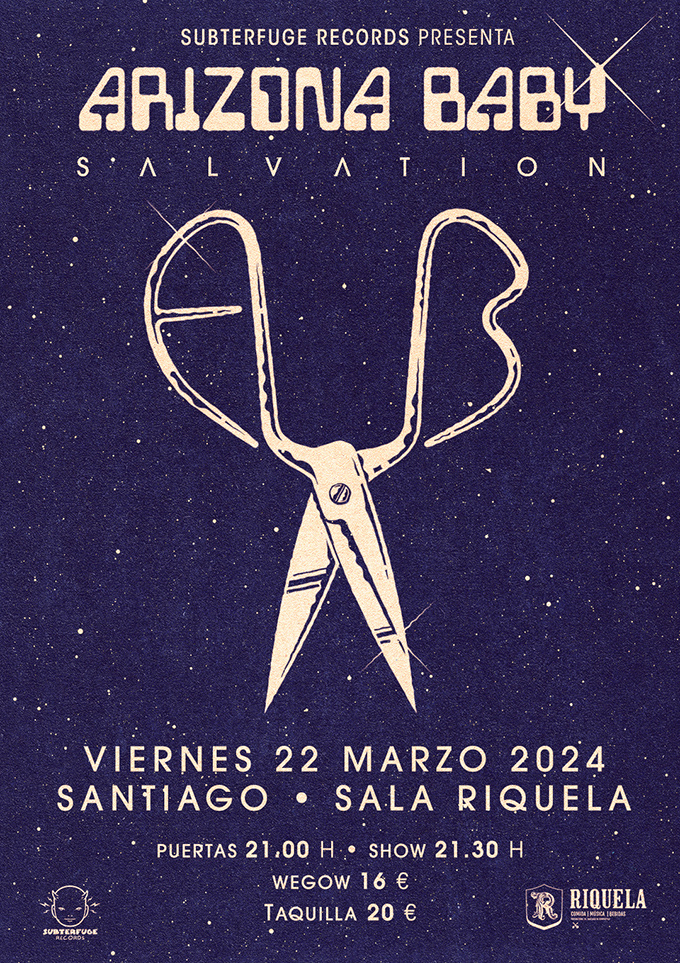 Fotografía promocional de ARIZONA BABY en Santiago (Riquela)