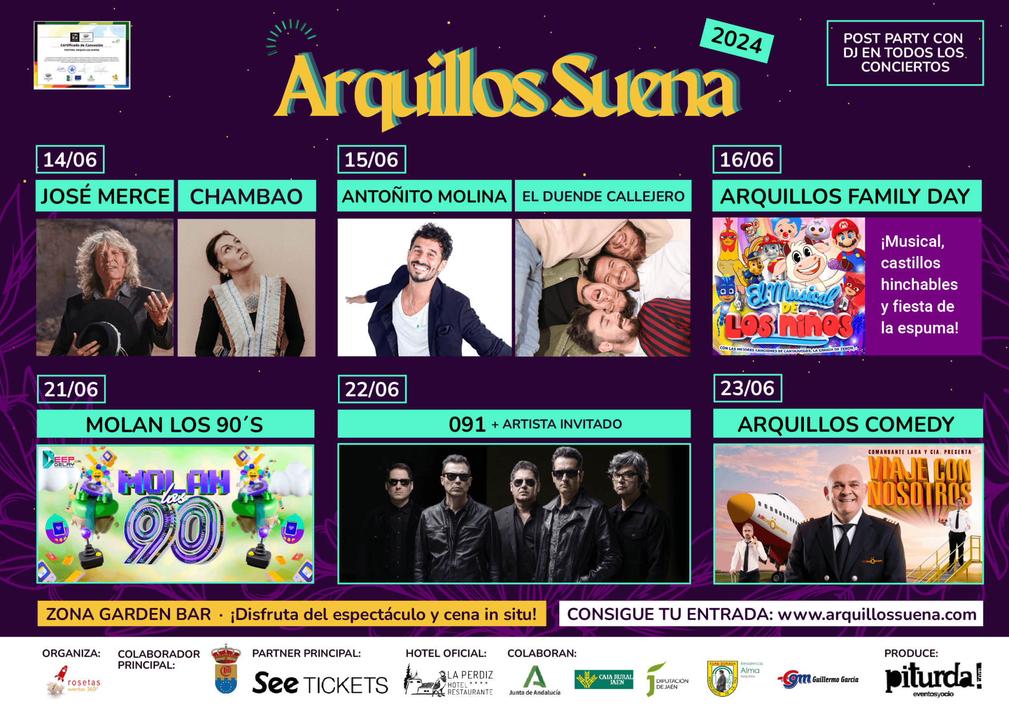 Fotografía promocional de Arquillos Suena 2024