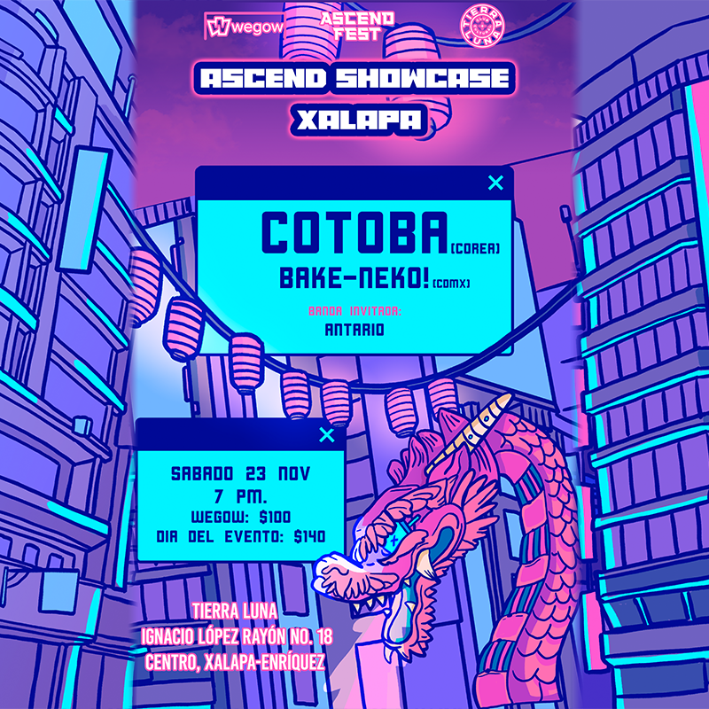 Fotografía promocional de Ascend Showcase Xalapa - cotoba (KR) + Bake-Neko! + Antario