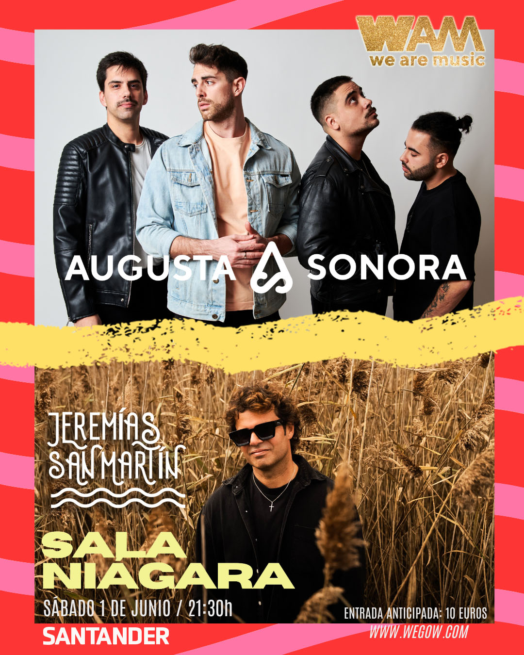 Fotografía promocional de Augusta Sonora y Jeremías San Martín en Santander