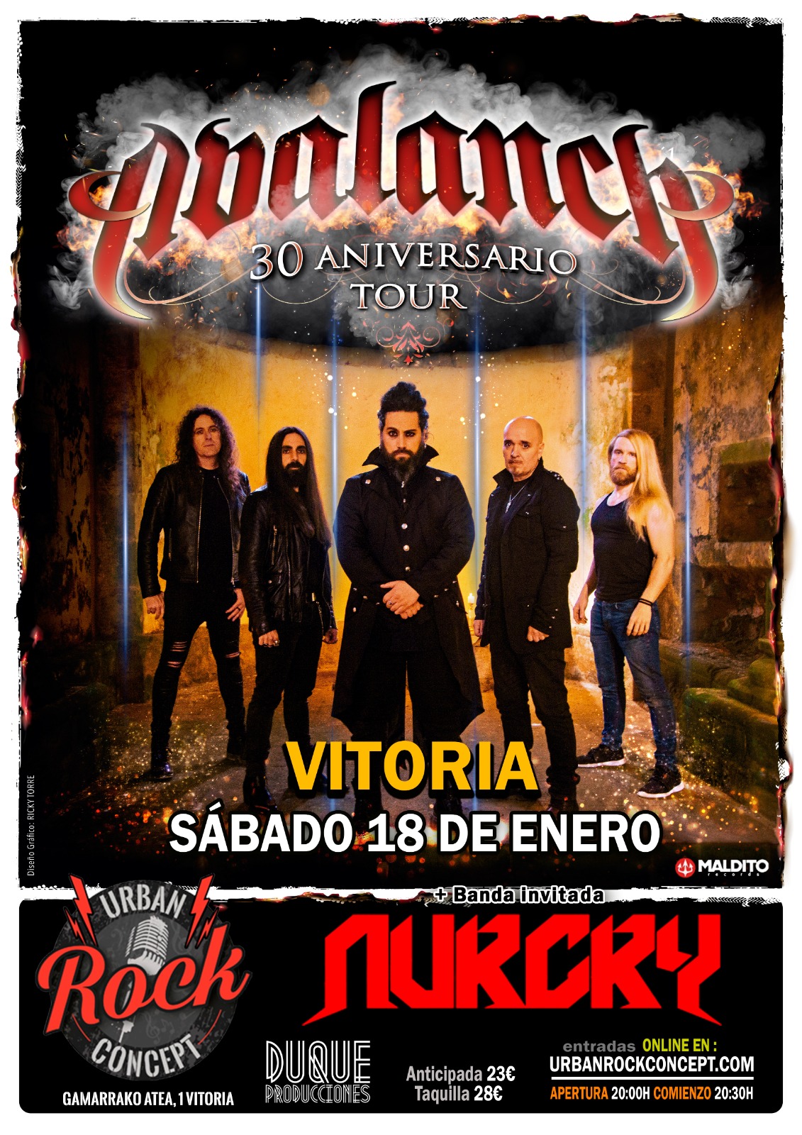 Fotografía promocional de Avalanch en Vitoria - XXX Aniversario