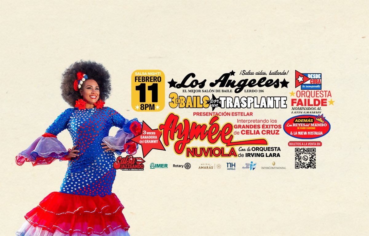Fotografía promocional de Aymee Nuviola y la Orquesta Failde de Cuba - SOLD OUT
