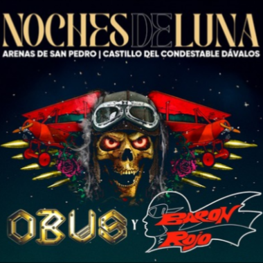 Fotografía promocional de Barón Rojo y Obús en Arenas de San Pedro - Noches de Luna