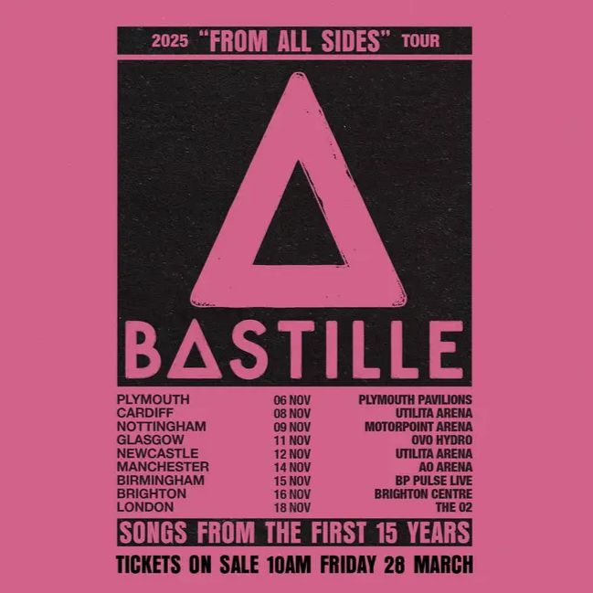 Promofoto von Concierto de Bastille en Londres.