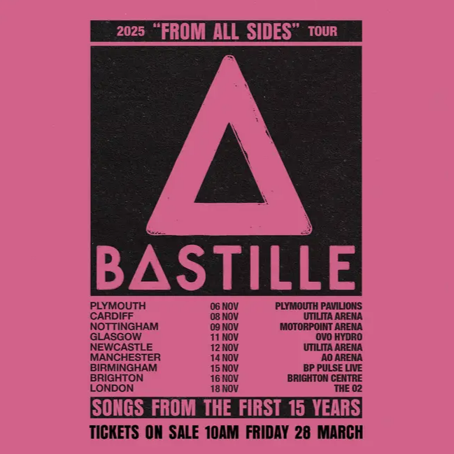 Promotional photograph of Concierto de Bastille en Manchester.