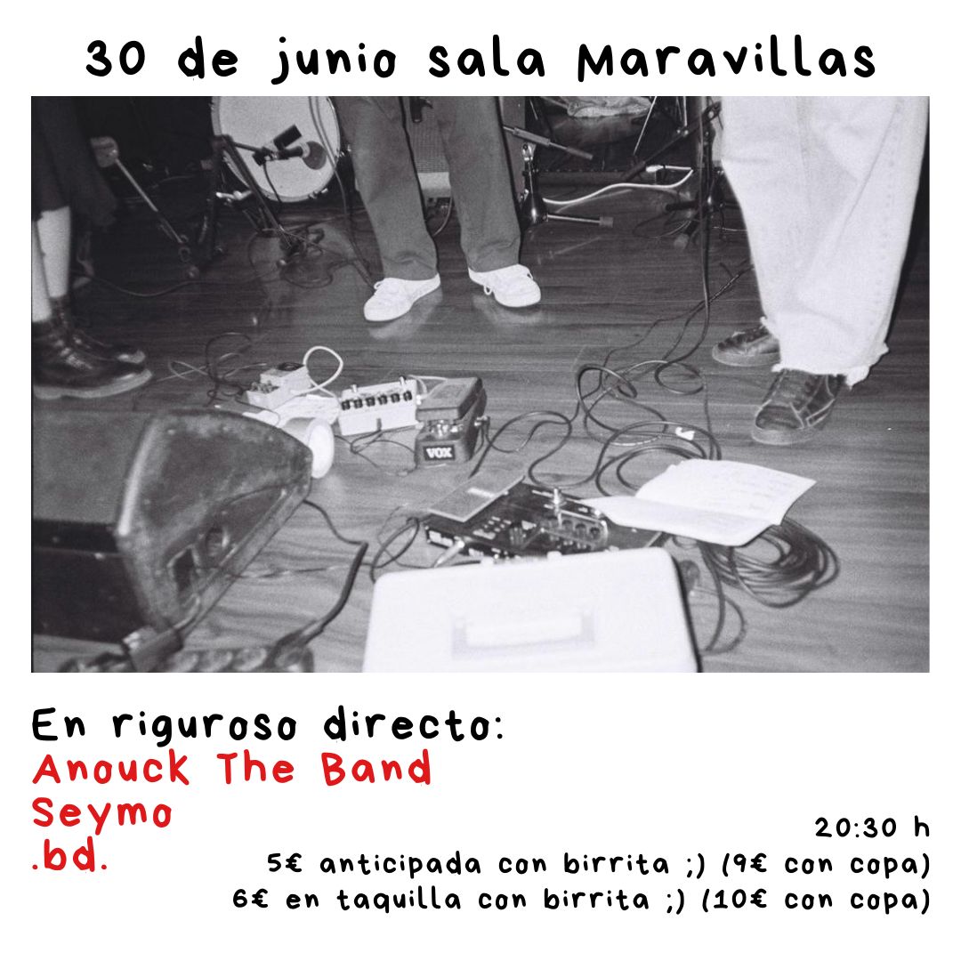 Fotografía promocional de Anouck the band + Seymo + .bd.en Maravillas Club