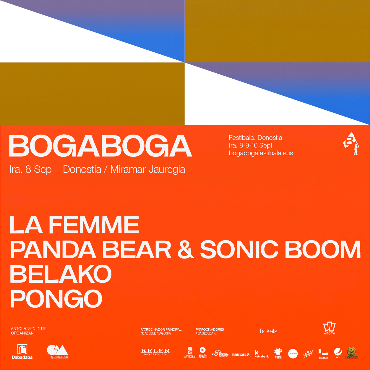 Fotografía promocional de Boga Boga Festibala - Palacio de Miramar - LA FEMME + PANDA BEAR & SONIC BOOM + BELAKO + PONGO