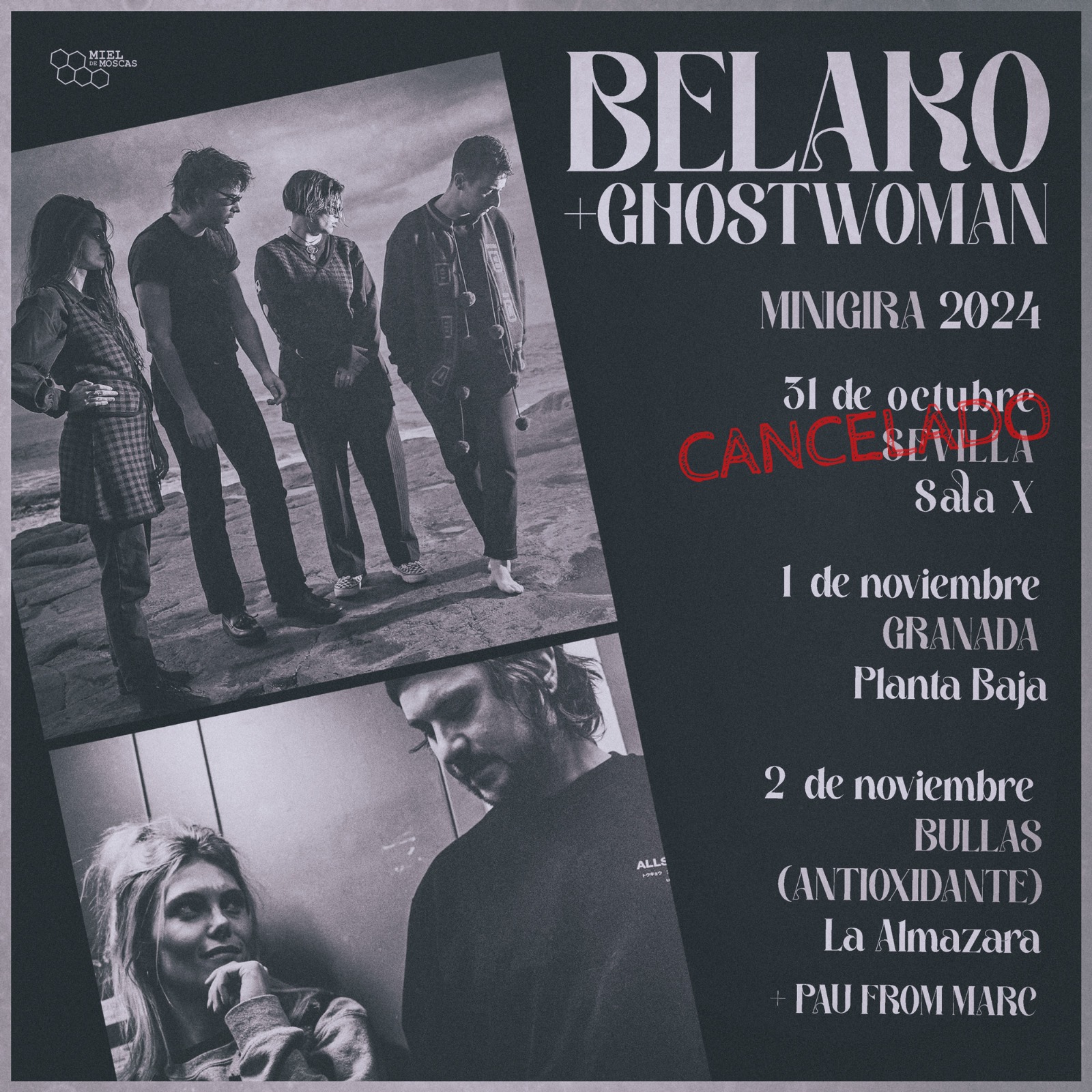 Fotografía promocional de BELAKO + GHOSTWOMAN | SEVILLA
