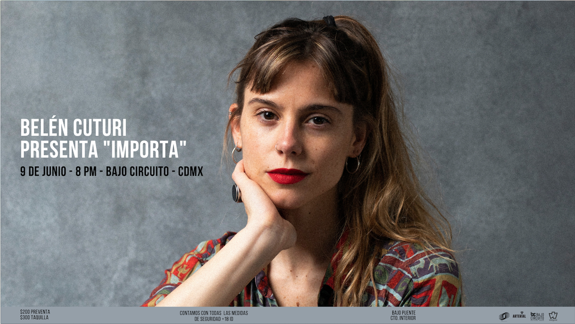 Fotografía promocional de Belén Cuturi en Bajo Circuito