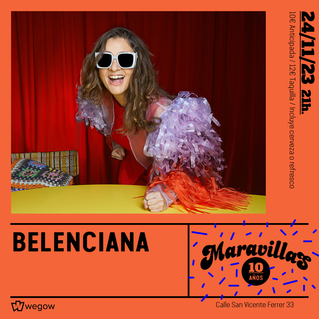 Fotografía promocional de Belenciana en el 10º Aniversario de Maravillas Club