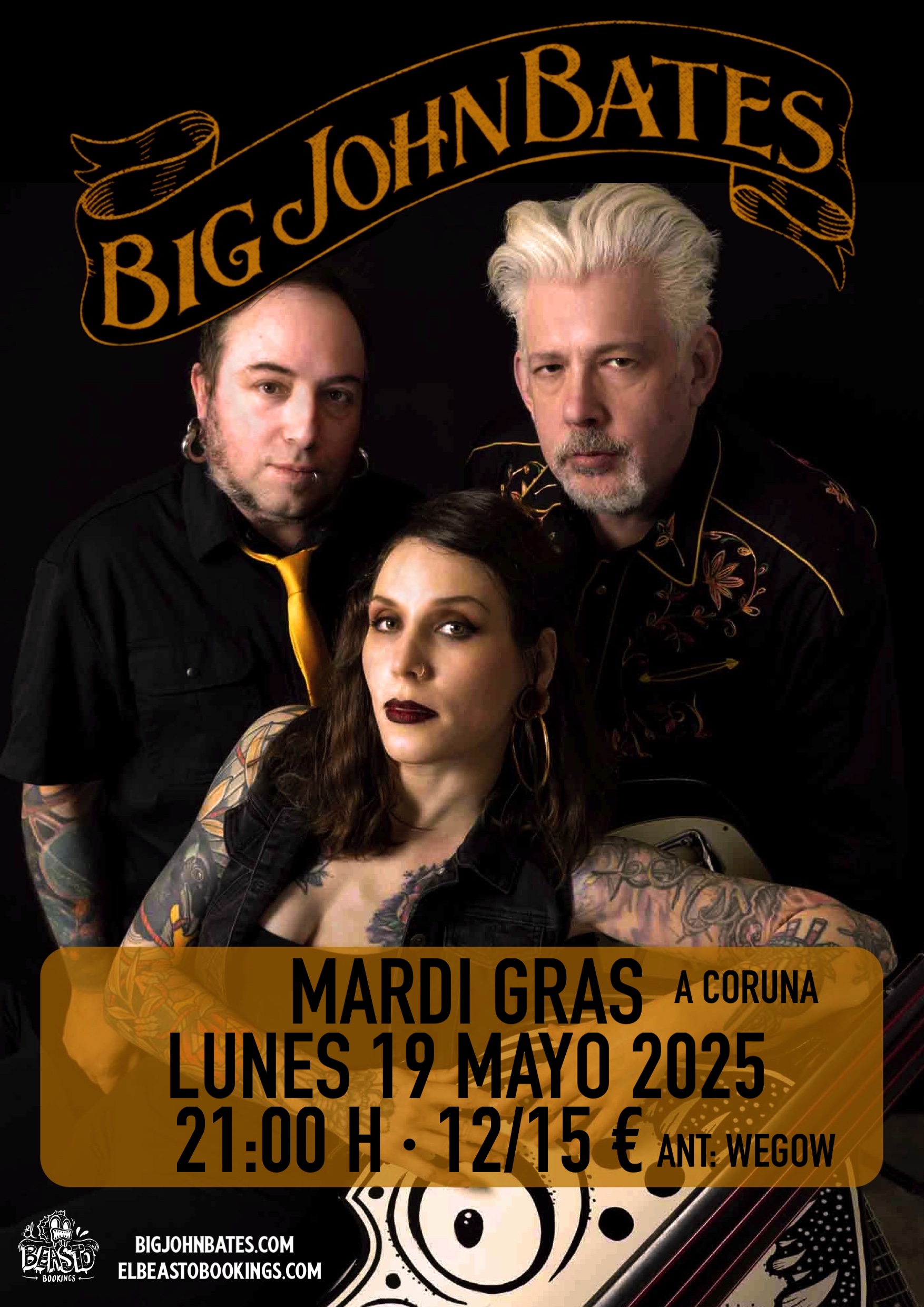 Fotografía promocional de Big John Bates en A Coruña