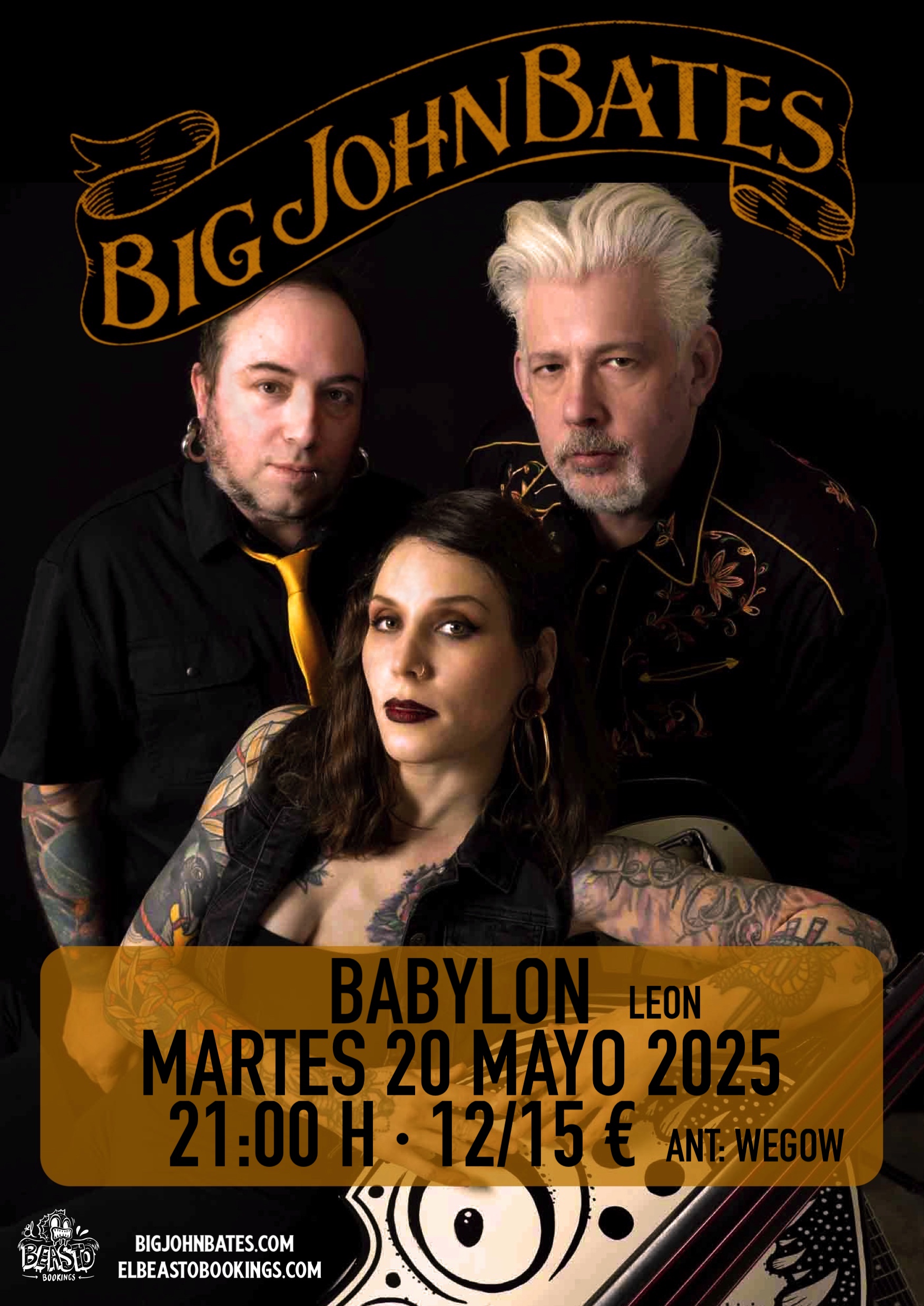 Fotografía promocional de Big John Bates en León
