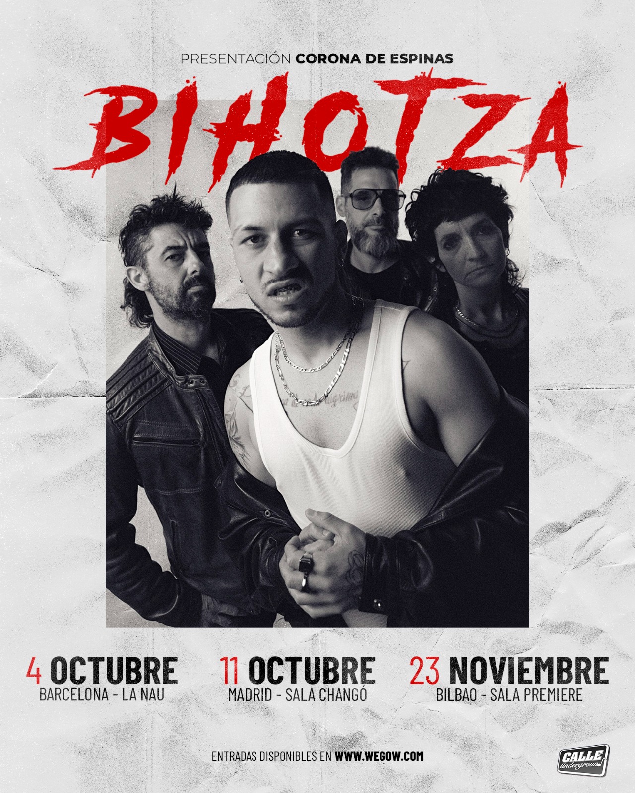 Fotografía promocional de Bihotza en Barcelona