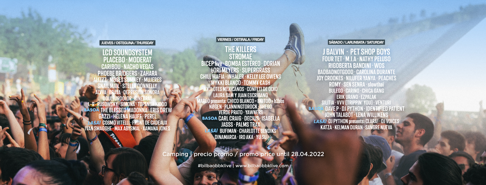 Fotografía promocional de Bilbao BBK Live 2022