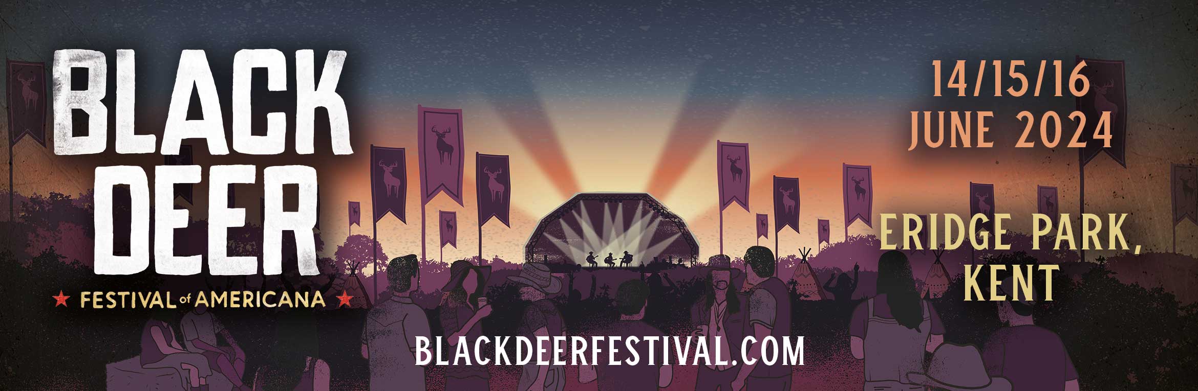 Promotional photograph of Black Deer Festival 2024.