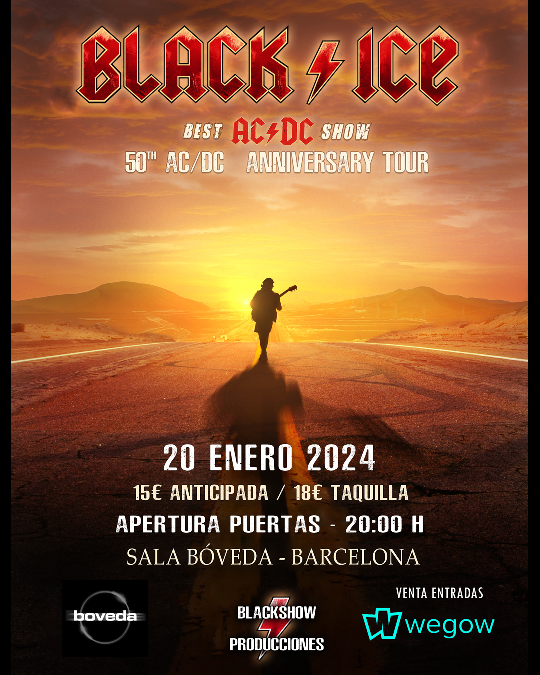 Fotografia promocional de BLACK/ICE -- Best AC/DC Show -- BARCELONA.