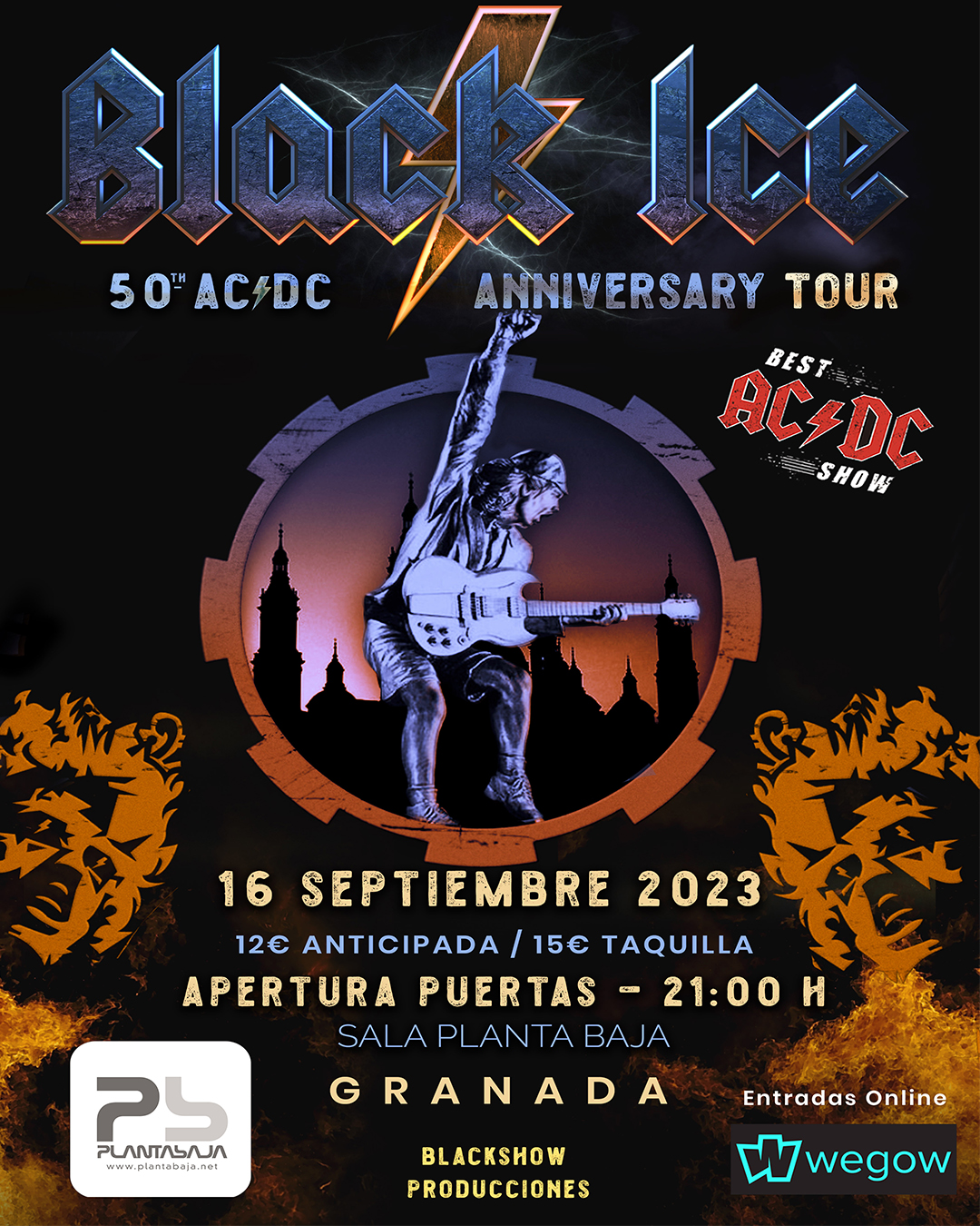 Fotografía promocional de BLACK/ICE --  Best AC/DC Show -- GRANADA