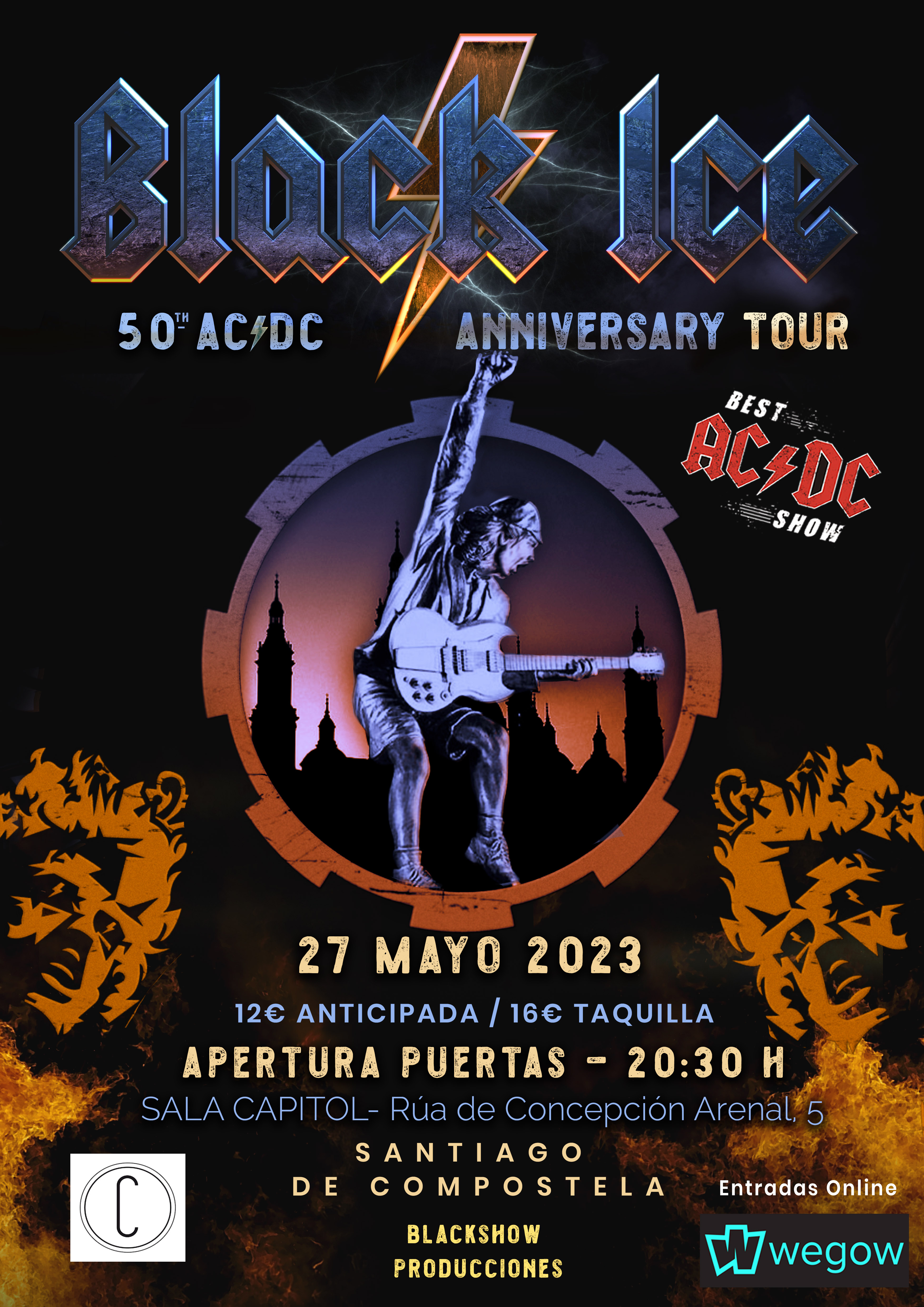 Fotografía promocional de BLACK/ICE -- Best AC/DC Show -- SANTIAGO DE COMPOSTELA