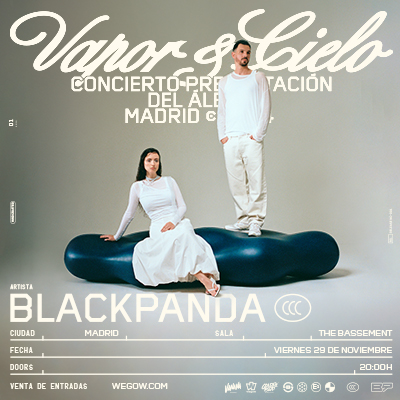 Fotografía promocional de Blackpanda en Madrid | Concierto de presentación de VAPOR Y CIELO