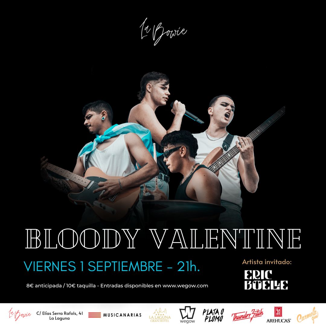 Fotografía promocional de Bloody Valentine en La Bowie