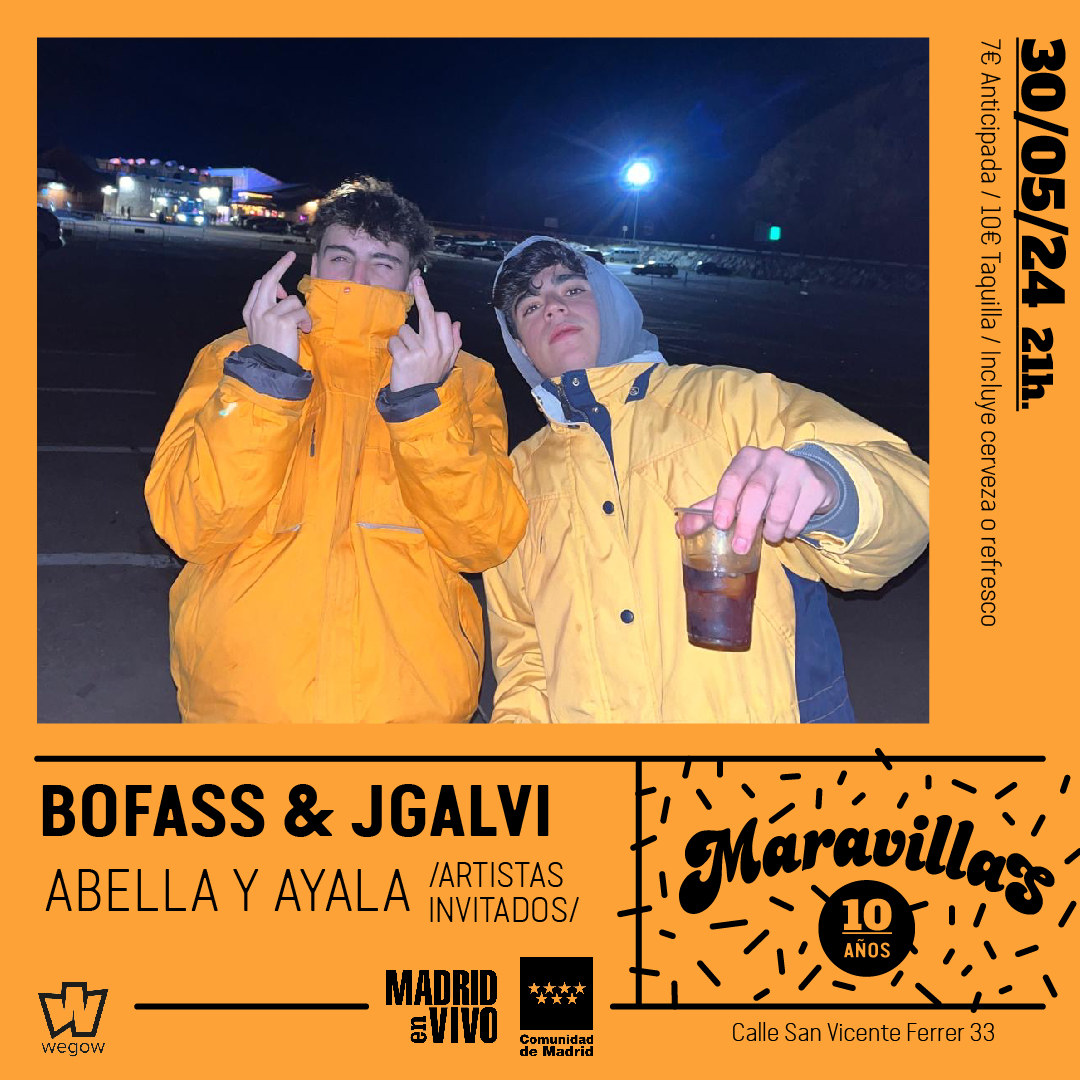 Fotografía promocional de Bofass & JGalvi en Maravillas Club