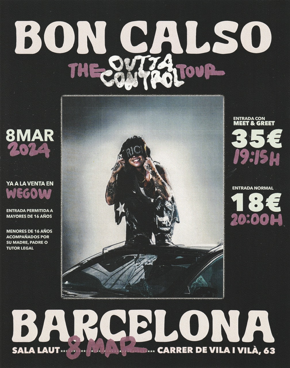 Fotografía promocional de Bon Calso en Barcelona