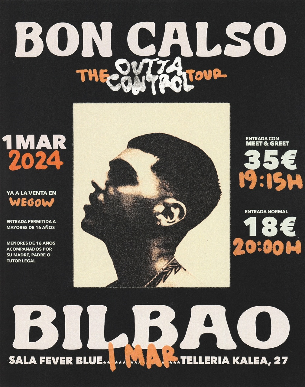 Fotografía promocional de Bon Calso en Bilbao