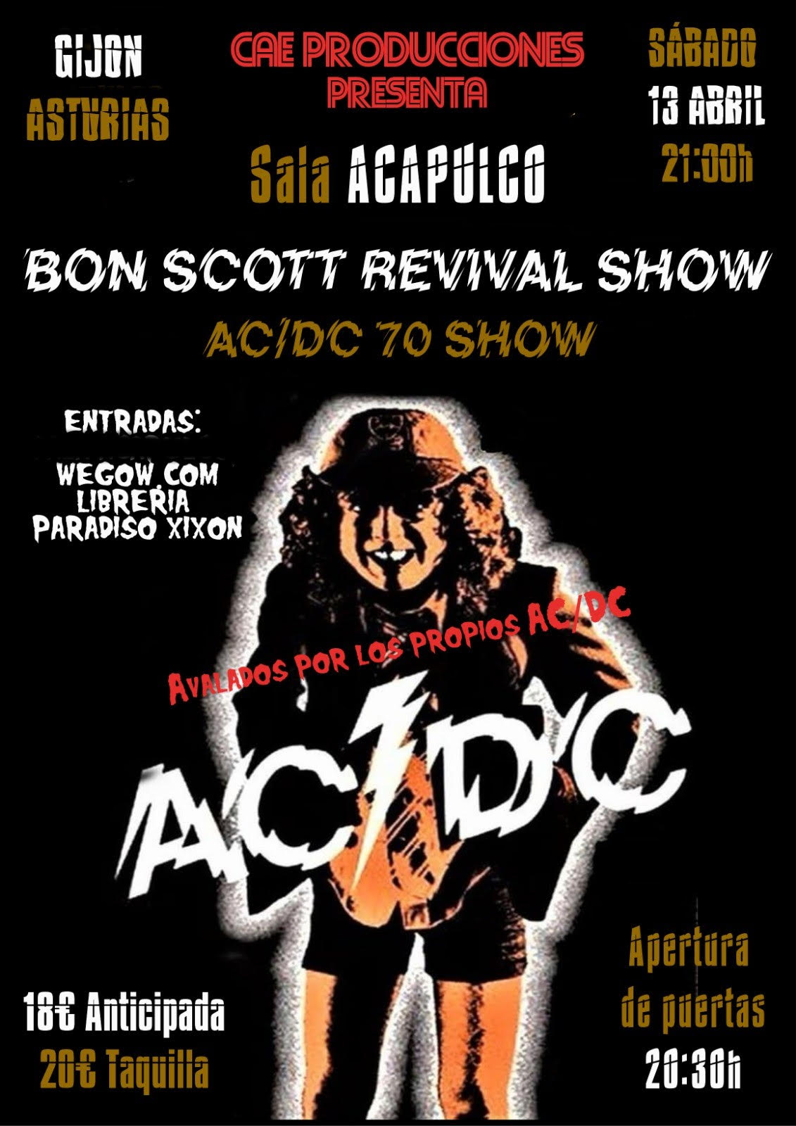 Fotografía promocional de Bon Scott Revival Show