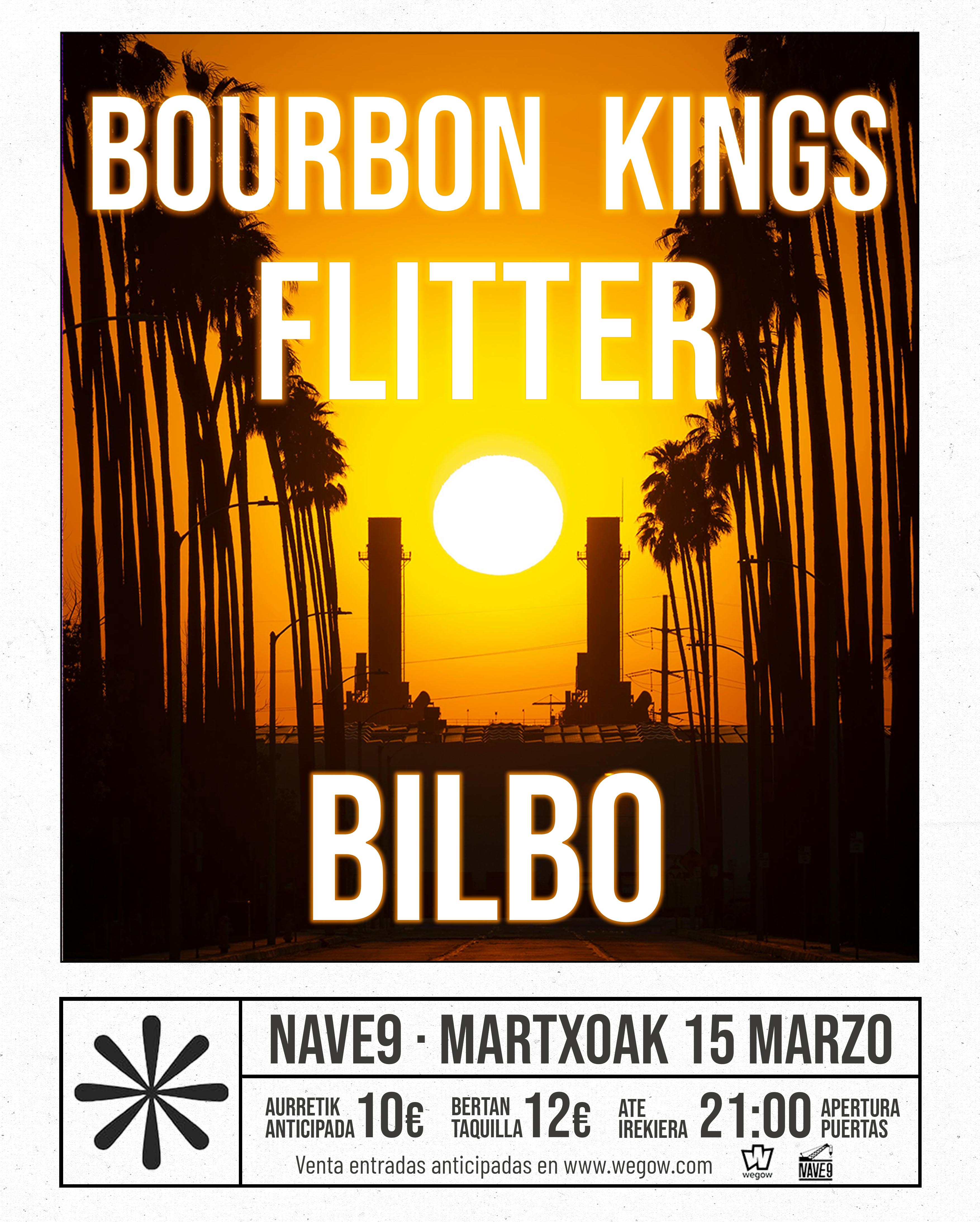Fotografía promocional de Bourbon Kings y Flitter en Bilbao