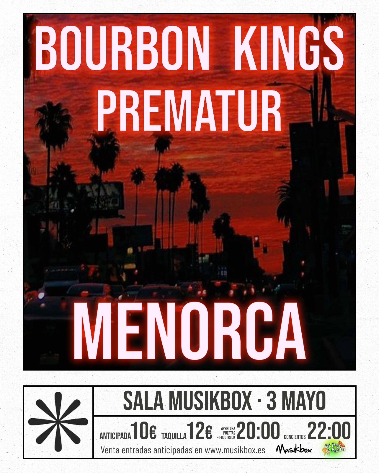 Fotografía promocional de Bourbon Kings y Prematur en Menorca