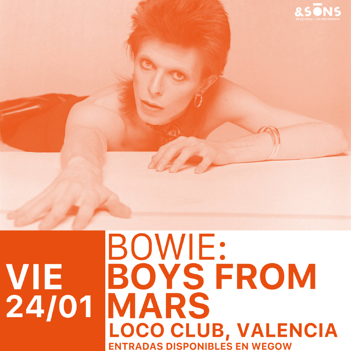 Fotografía promocional de BOWIE: Boys from Mars en Valencia