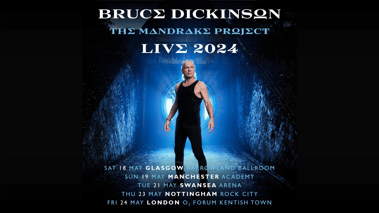 Fotografía promocional de Concierto de Bruce Dickinson en Swansea