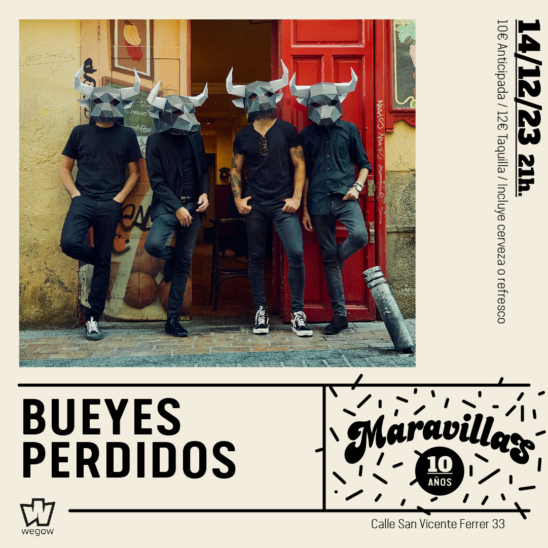 Fotografía promocional de Bueyes Perdidos + Nico Martos en Maravillas Club