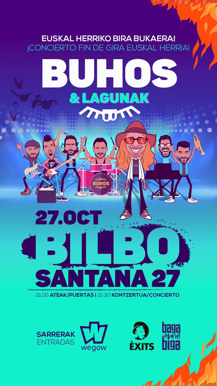Fotografía promocional de BUHOS & Lagunak
