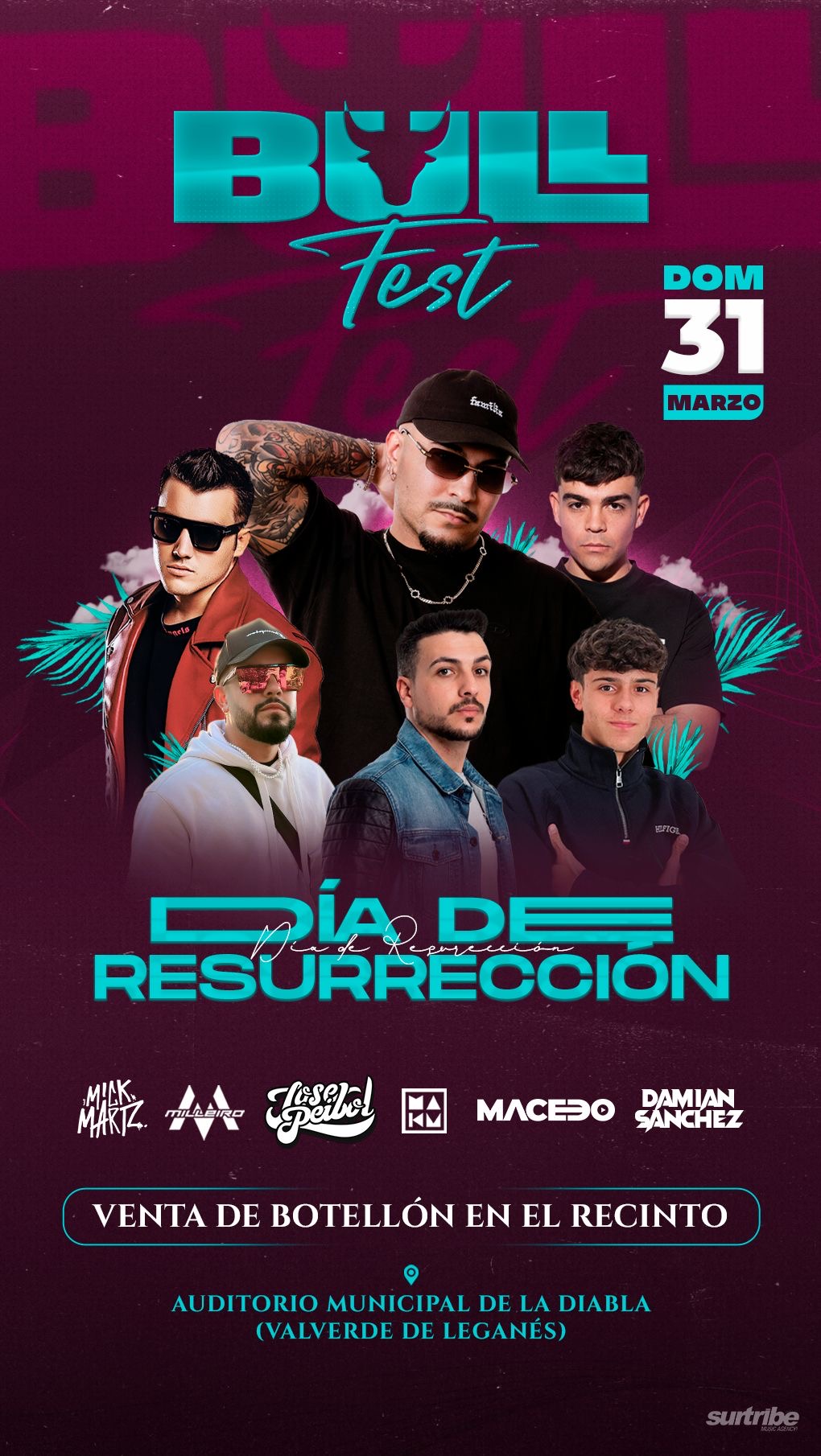 Fotografía promocional de Bullfest en Valverde de Leganés