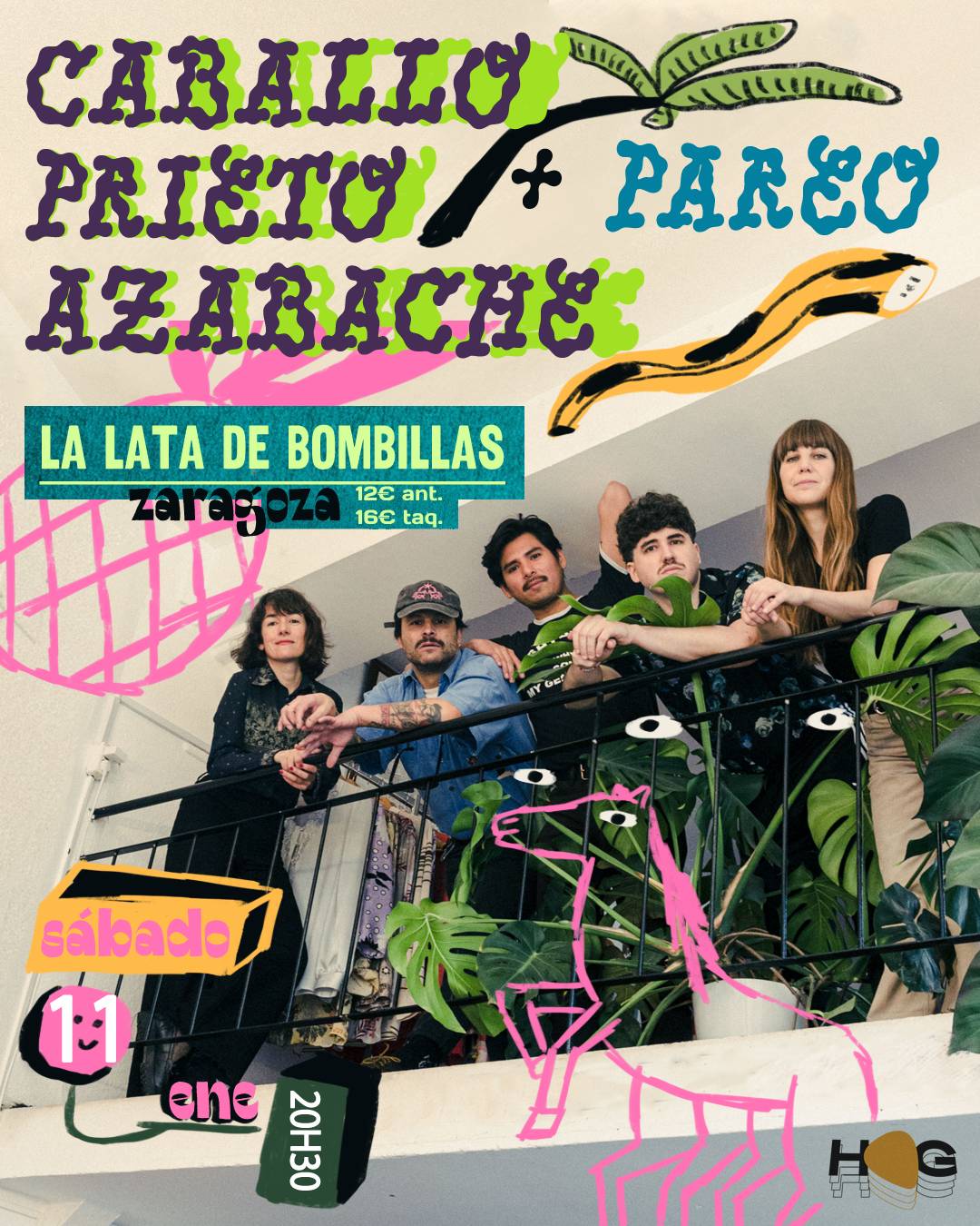 Fotografía promocional de Caballo Prieto Azabache + Pareo en Zaragoza
