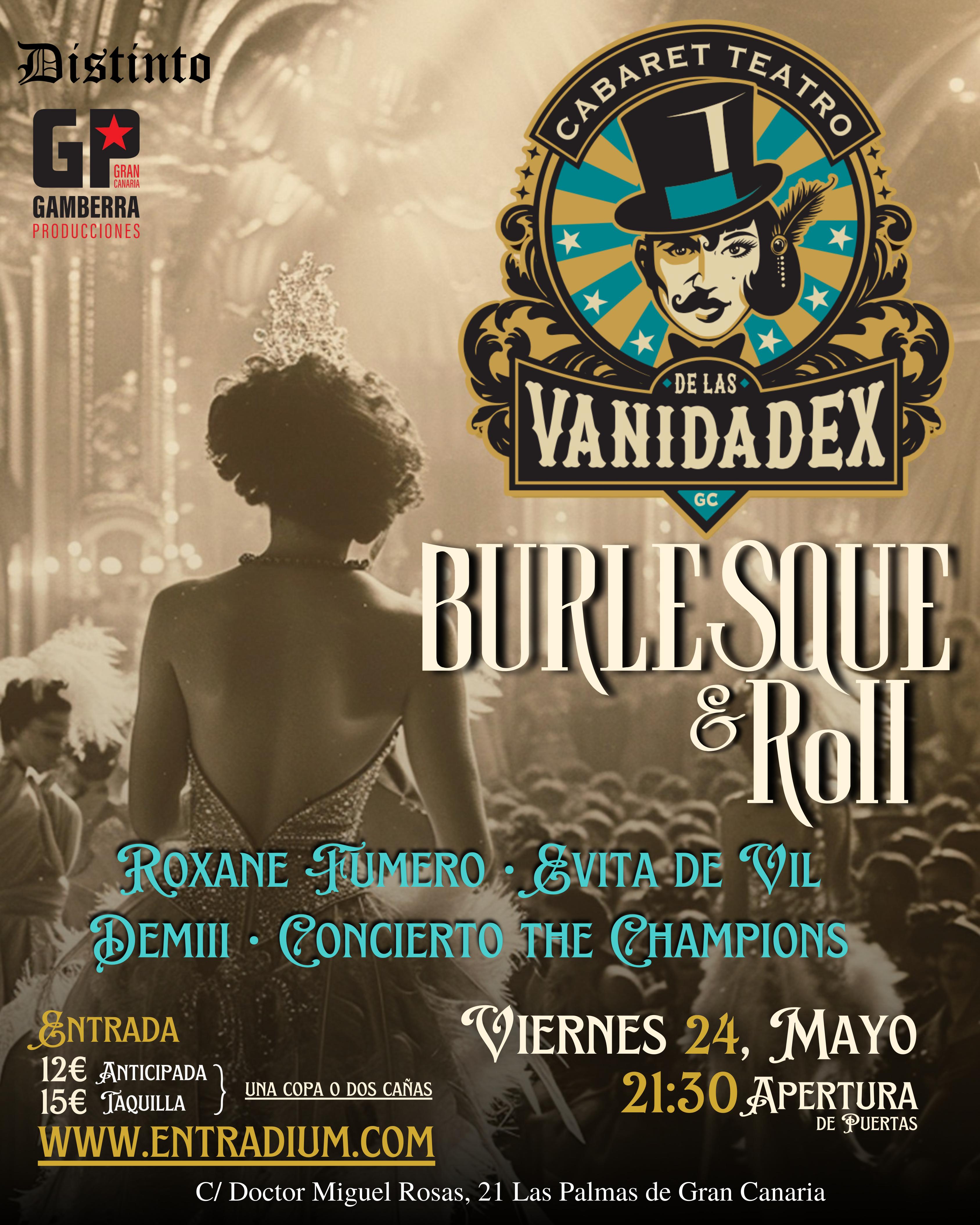 Fotografía promocional de CABARET TEATRO DE LAS VANIDADEX;BURLESQUE &ROLL