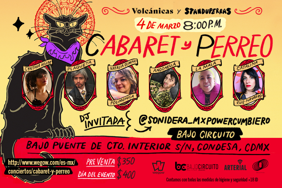 Fotografía promocional de Cabaret y Perreo: un show de comedia feminista en Bajo Circuito